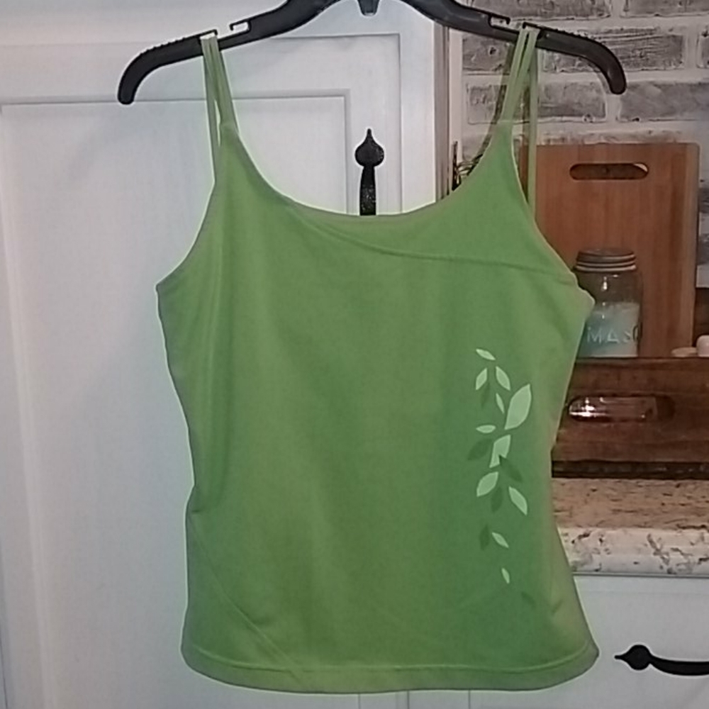 ADIDAS athletic tank  built-in bra sz L